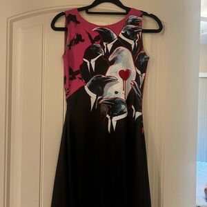 Black Milk Lora Zombie Crow Graphic Dress
